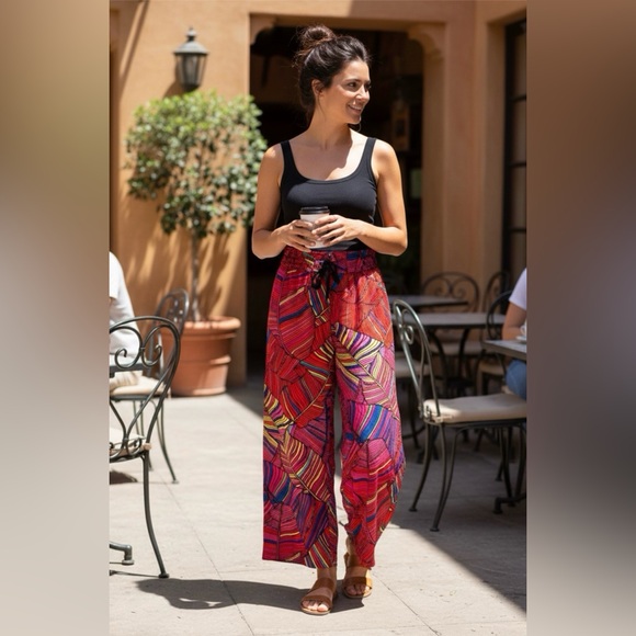 Philosophy Wide Leg Swim Coverup Pants - Picture 3 of 12